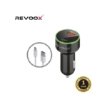 REVOOX Car Charger Type-C & USB 15W + Cable Type-C RCC-PC01